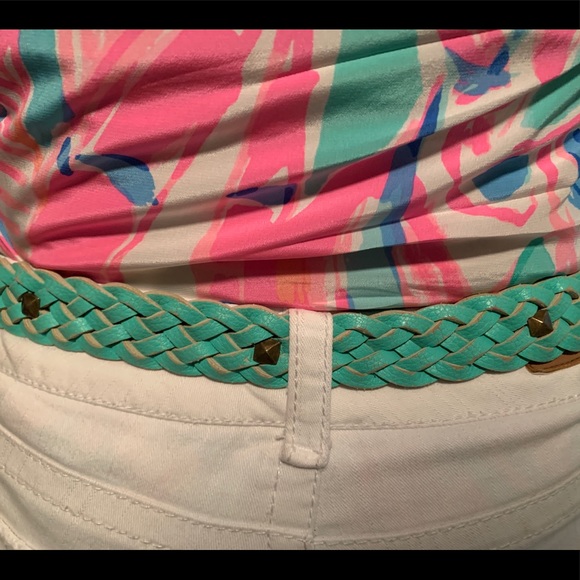 Volcom studded aqua blue belt - Picture 5 of 8